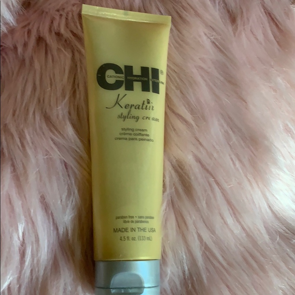 Chi Silk keratin styling cream!